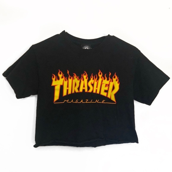 black thrasher top